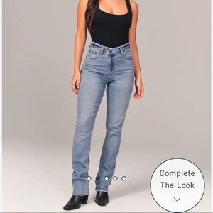 Abercrombie curve love 90s slim straight jeans